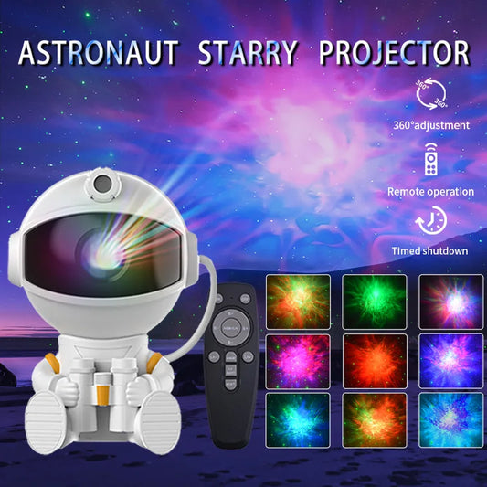 Astronaut Galaxy Star Projector Lamp