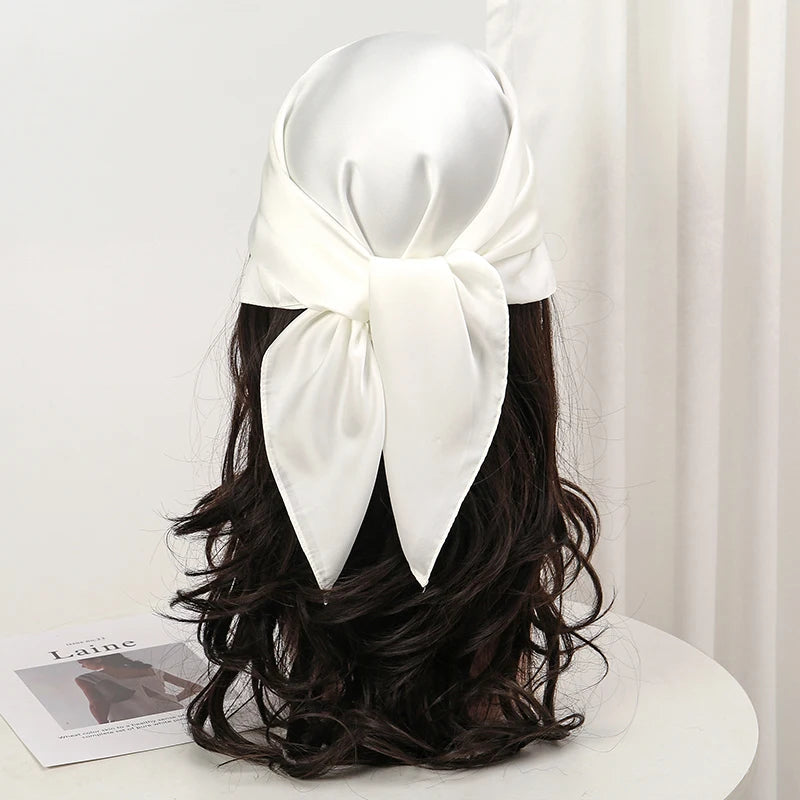 🧣 Glomexia 70x70 Fashion Square Scarf – Elegant Travel Hair Wrap ✨