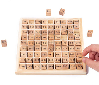 Wooden 9x9 Multiplication Board Montessori Toy