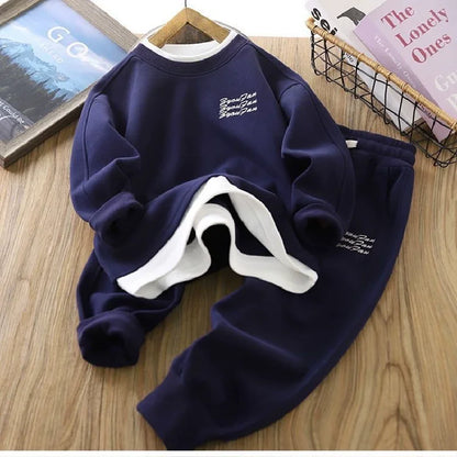 Premium Boys Cotton Sweatshirt & Pants Set