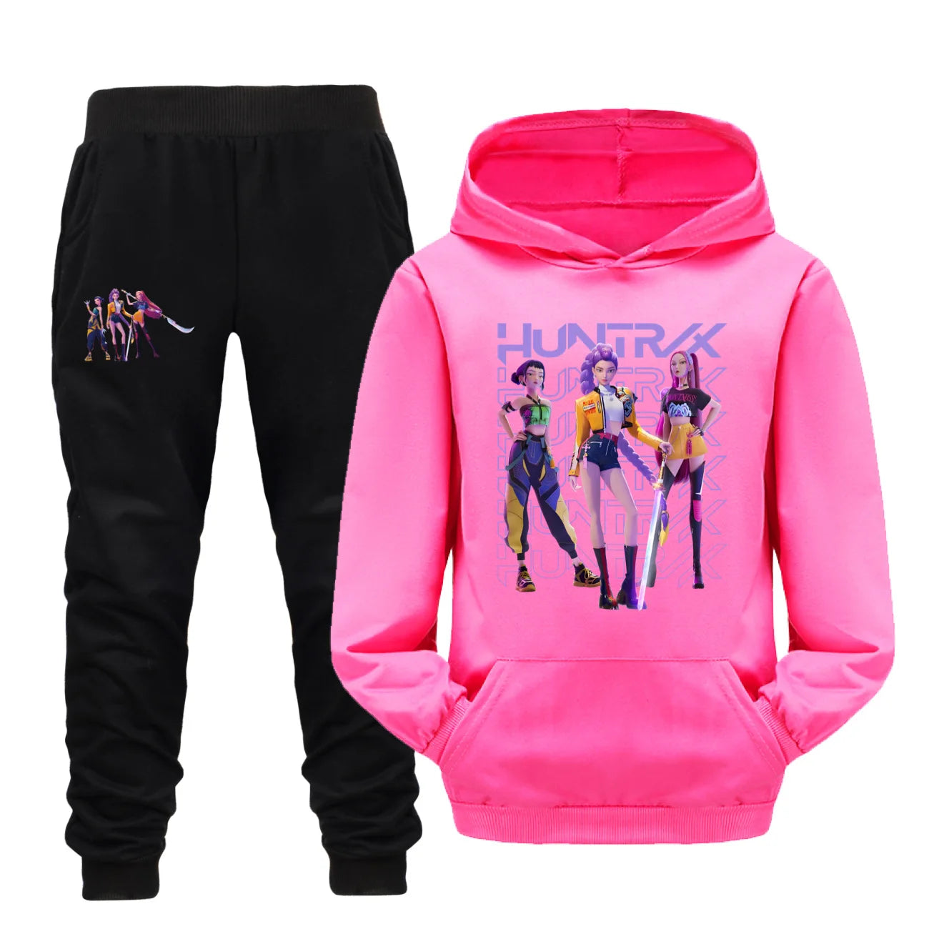 Glomexia Cartoon Hoodie Set – Teen Autumn Streetwear