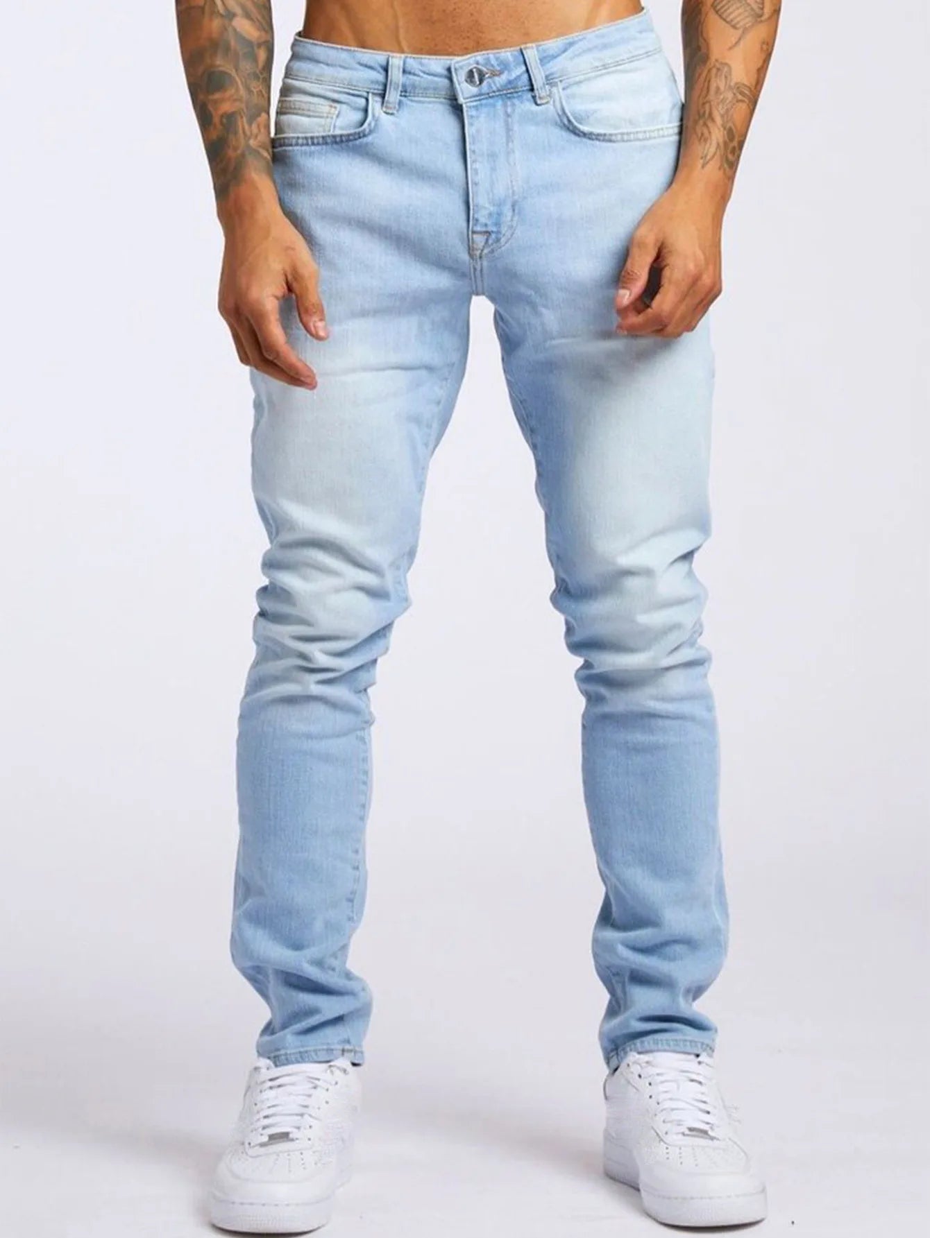 🌍 Glomexia– Men’s Casual Slim Fit Denim Jeans 👖🔥
