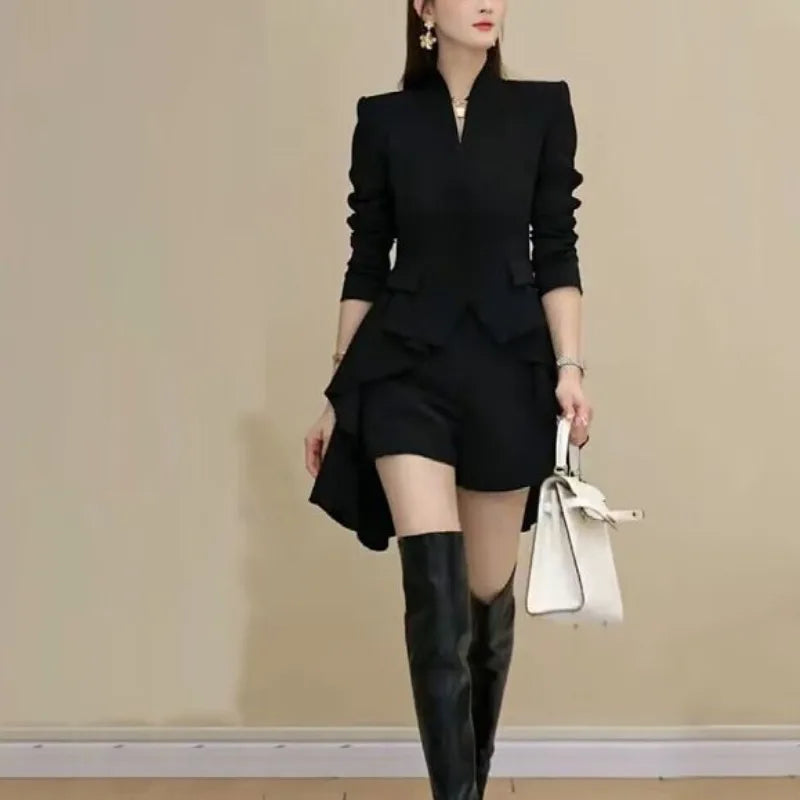 👗 Elegant V-Neck Dress Set