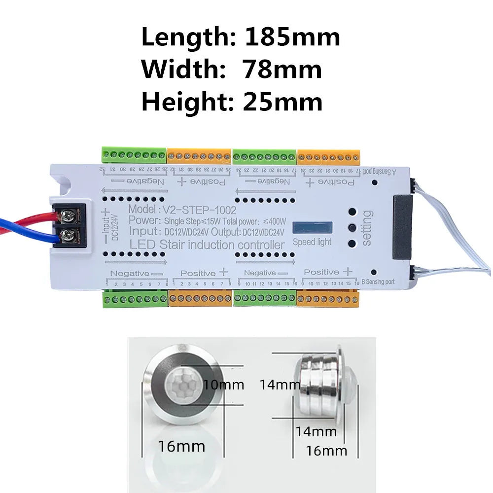 💡🪜 PIR Motion Sensor Stair LED Strip | Smart Lighting ✨