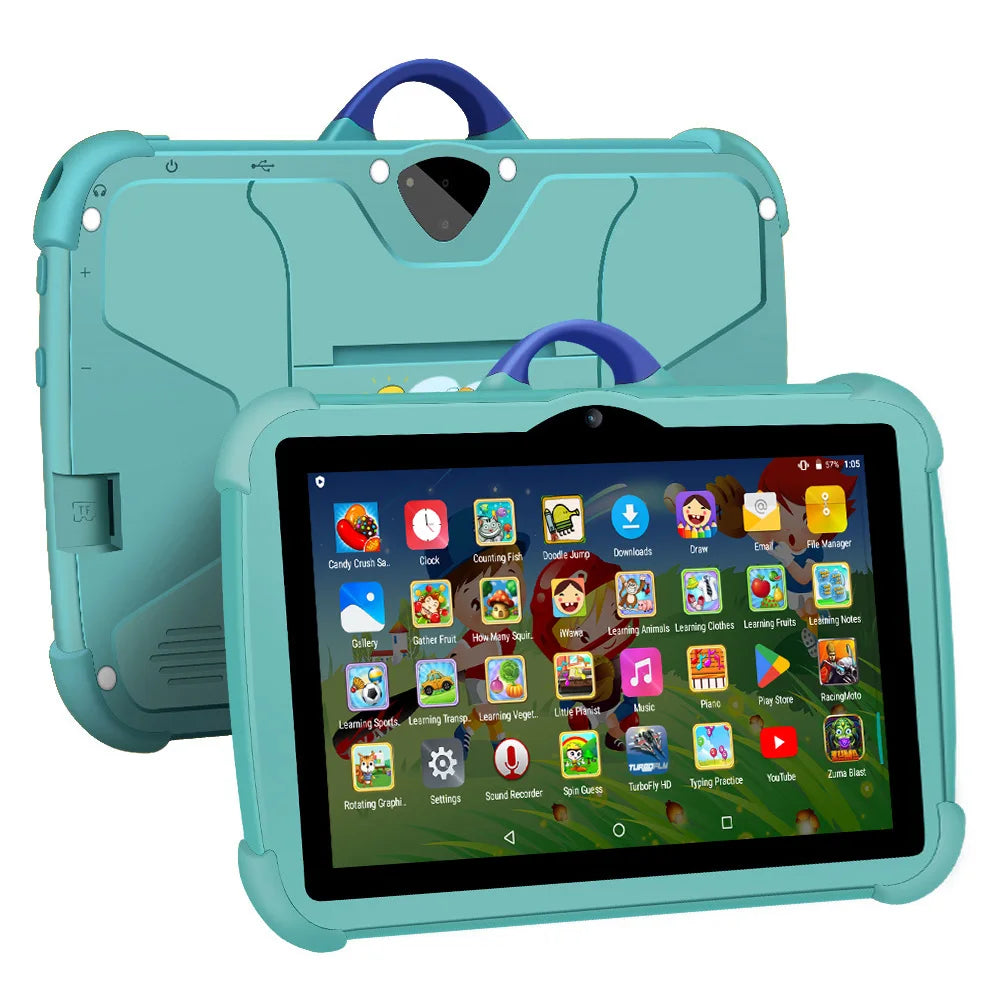 Smart Kids 7″ Android Tablet 🎮📱 | 4GB RAM 64GB | Learn & Play – Glomexia