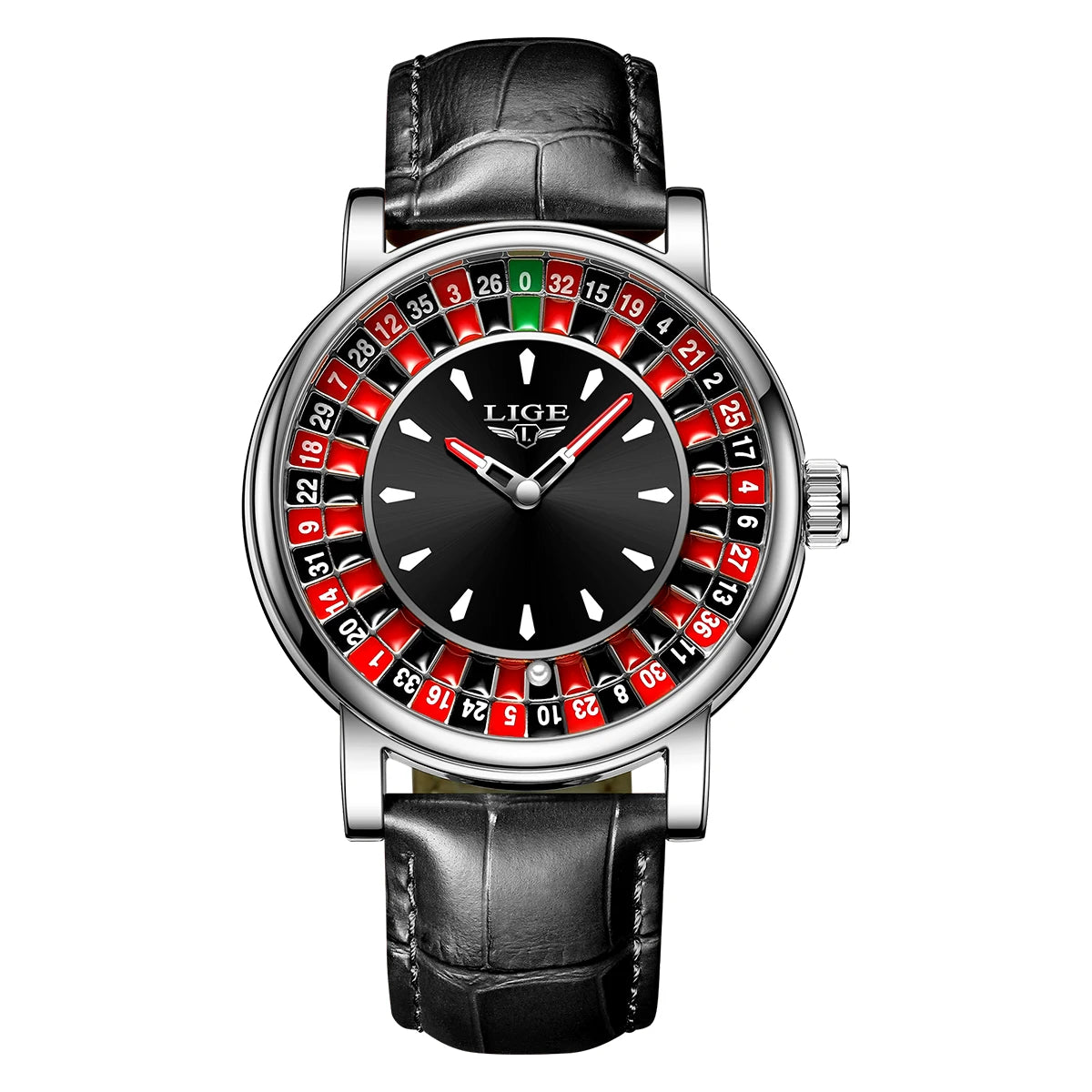 Glomexia Roulette Men Watch | Rotating Dial Waterproof