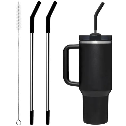 🥤 ✨ Glomexia Stainless Steel Straw Set (2-Pack)