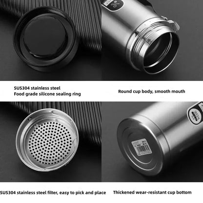 🌡️ Stainless Steel LED Temperature Thermos Bottle 💧✨