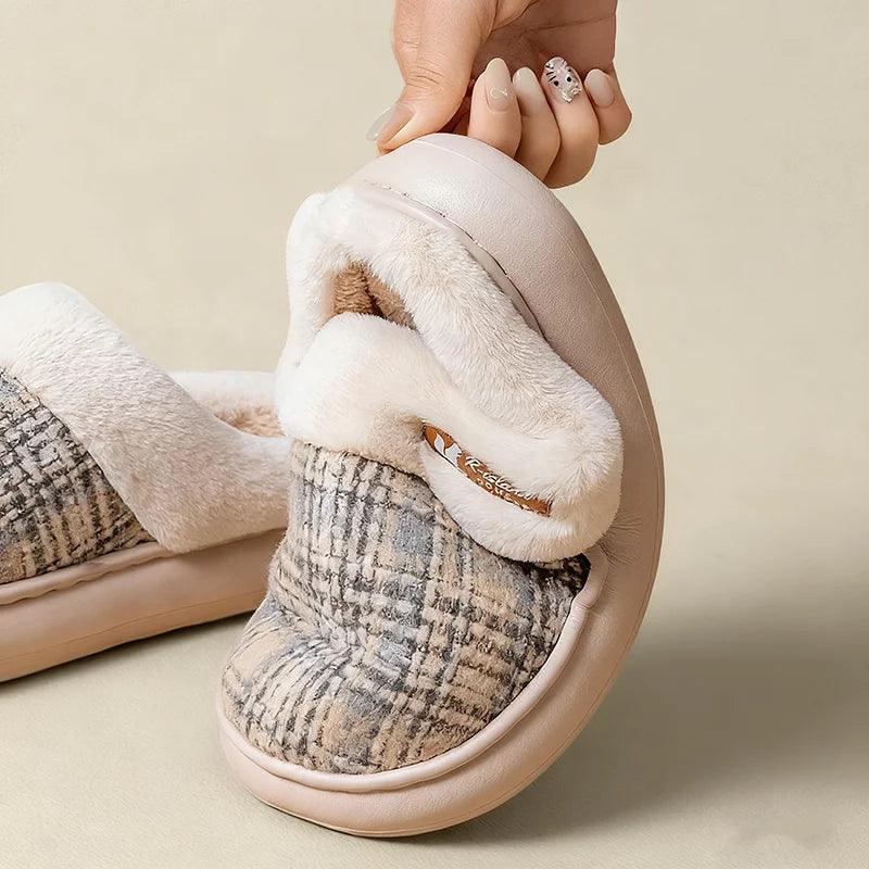 Women Fur Winter Slippers ❄️🥿 | Plush Warm EVA Sole