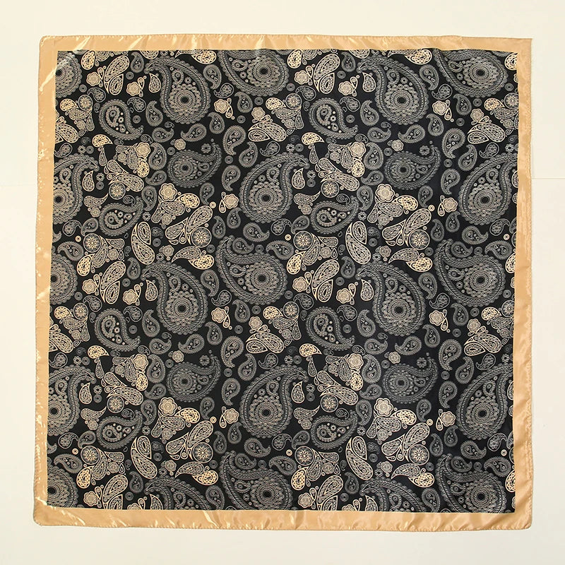 Premium 90x90 Paisley Fashion Scarf | Women Headband | GLOMEXIA