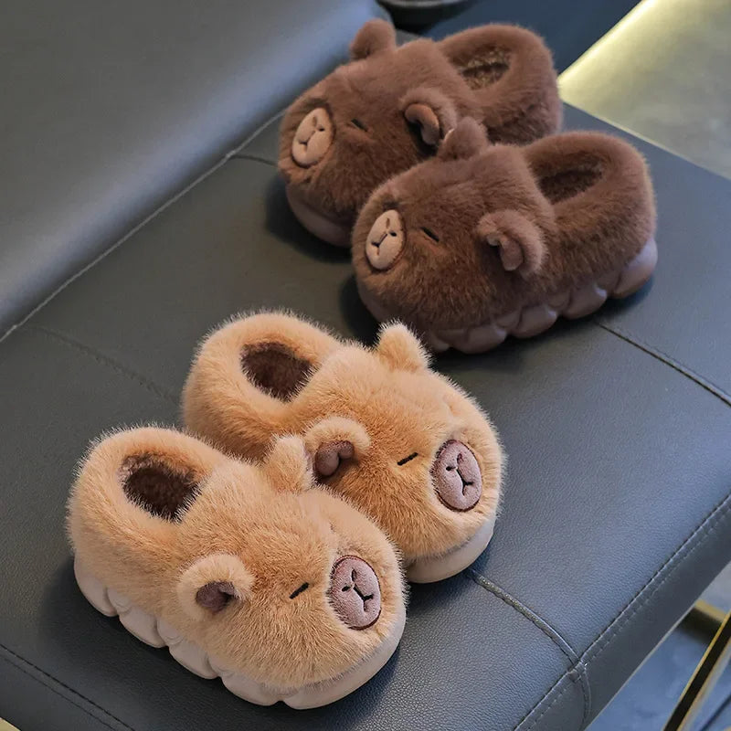 Women’s Faux Fur Platform Slippers 🐾❄️