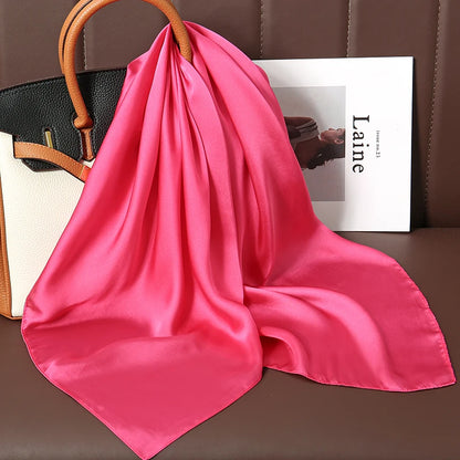🧣 Glomexia 70x70 Fashion Square Scarf – Elegant Travel Hair Wrap ✨