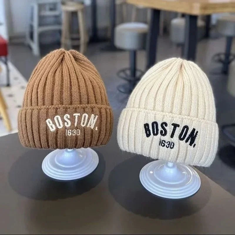 Baby Winter Cotton Knit Cap ❄️ | Warm Letter Hat