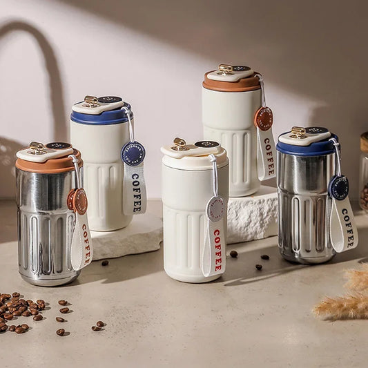 🌡️ Smart LED Temperature Thermos Cup (450ML) ☕✨