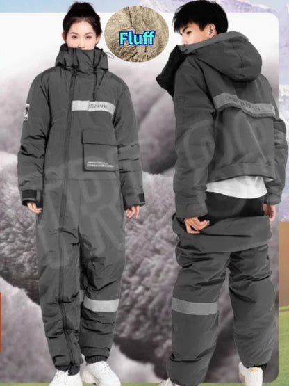 Winter Waterproof One-Piece Ski Suit ❄️ Windproof Warm Gear