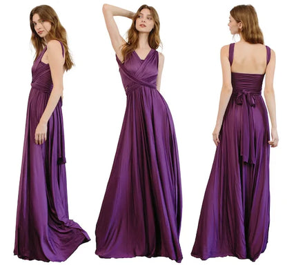 Rust Infinity Multiway Maxi Dress – Bridesmaid & Evening Gown
