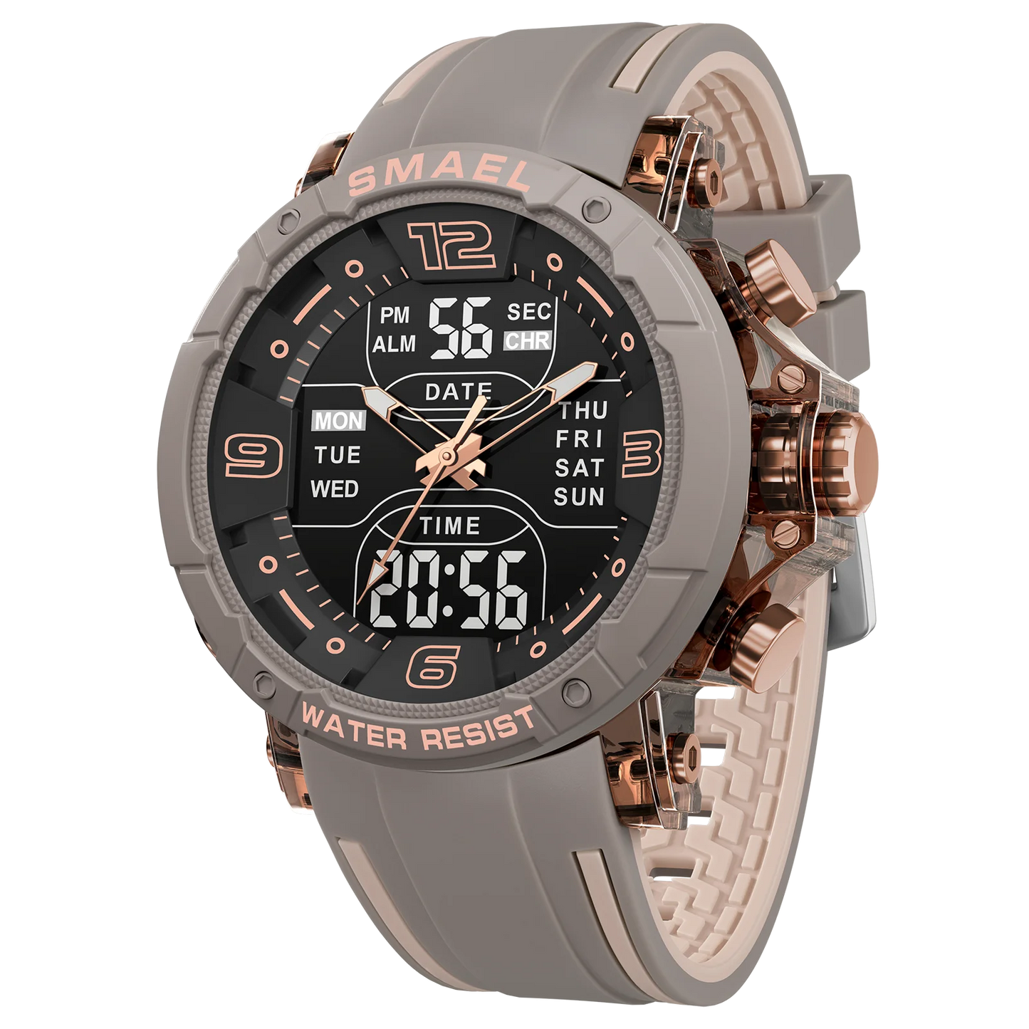 Men’s Analog Digital Sports Watch – Shock Resistant & Waterproof