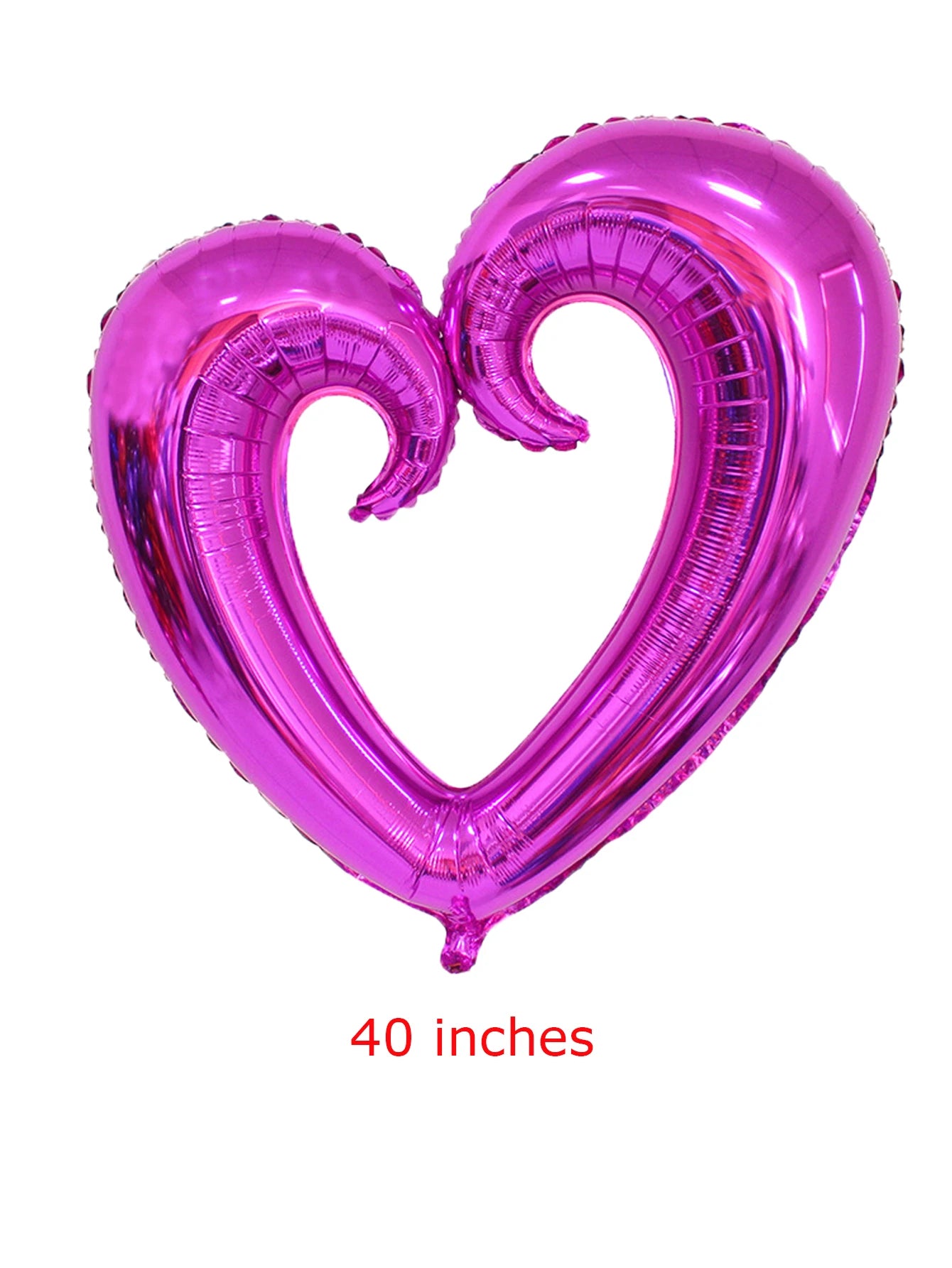 Large Kiss Me Love Heart Foil Balloon Stand