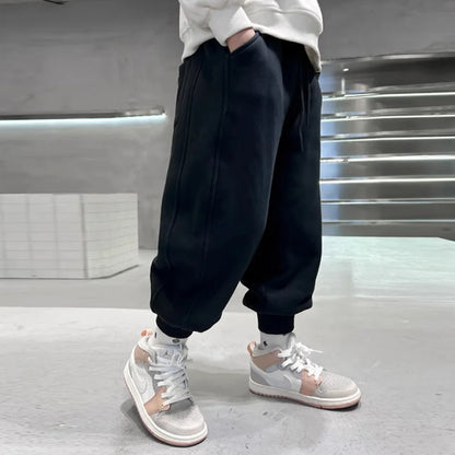 Premium Kids Plush Velvet Winter Sweatpants