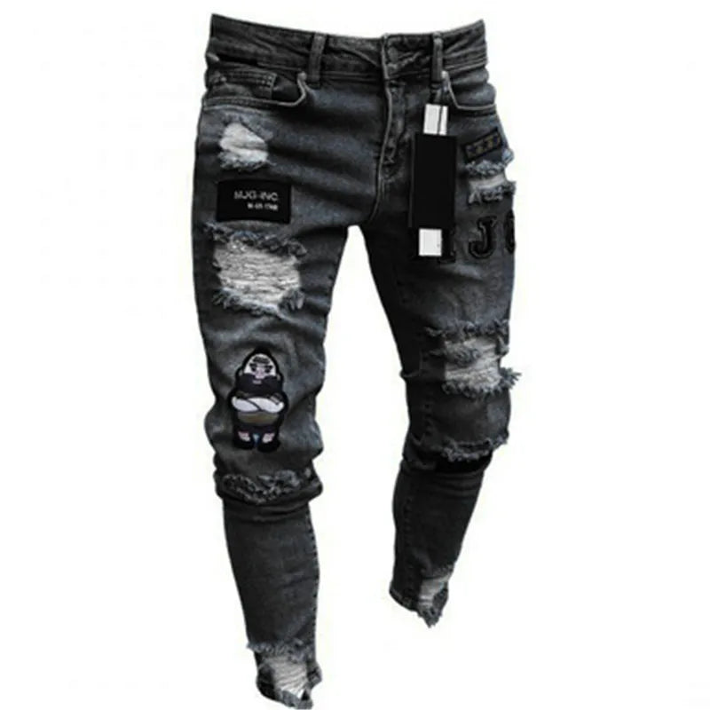 🌍 Glomexia– Men’s Casual Slim Fit Denim Jeans 👖🔥
