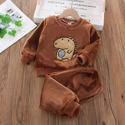 Premium Kids Bear Winter Pajama Set (2-Piece)