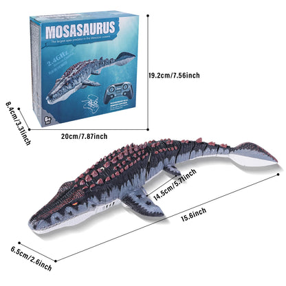 Rechargeable RC Mosasaurus Spray Dinosaur Toy
