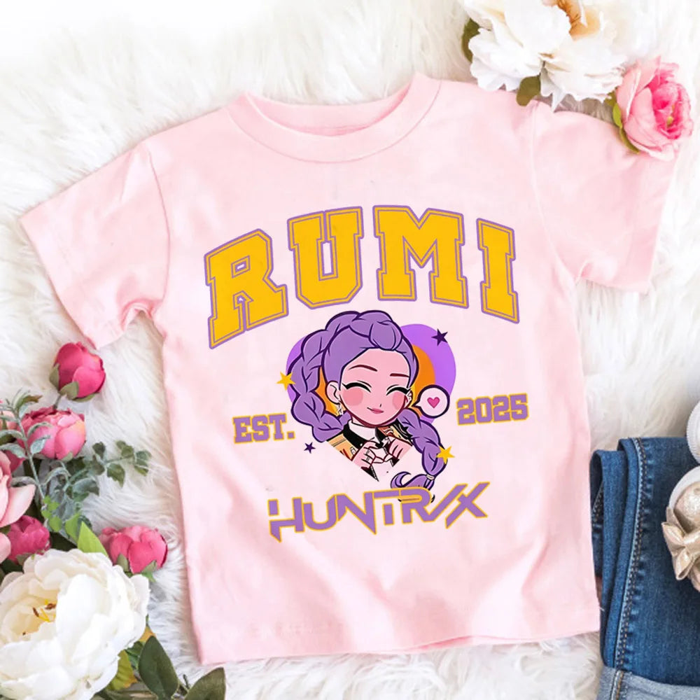 🧒🎤 Kids Anime Style Cartoon T-Shirt 👕✨