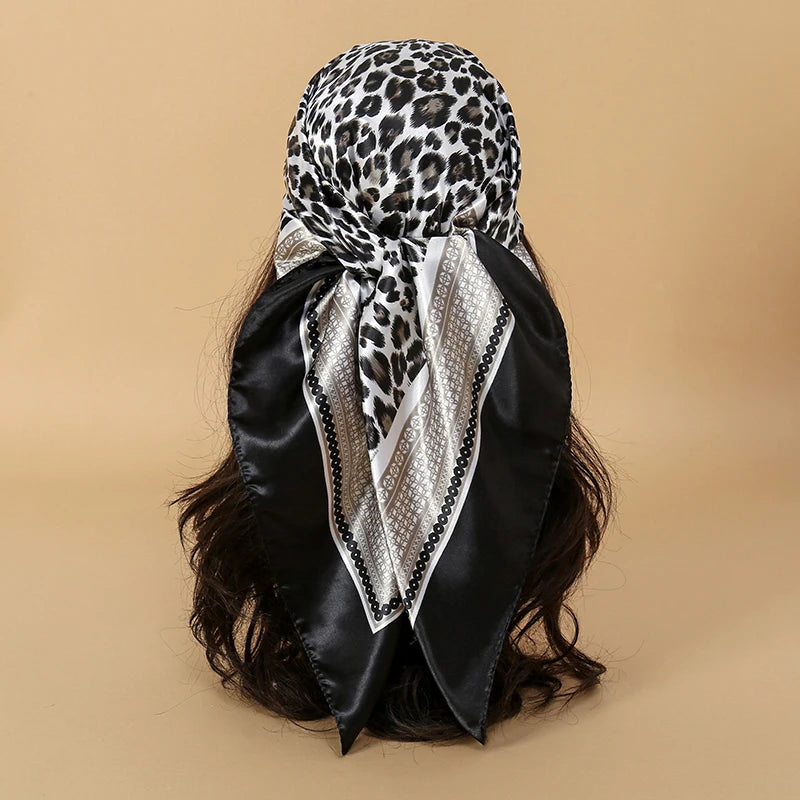 Premium 90x90 Paisley Fashion Scarf | Women Headband | GLOMEXIA