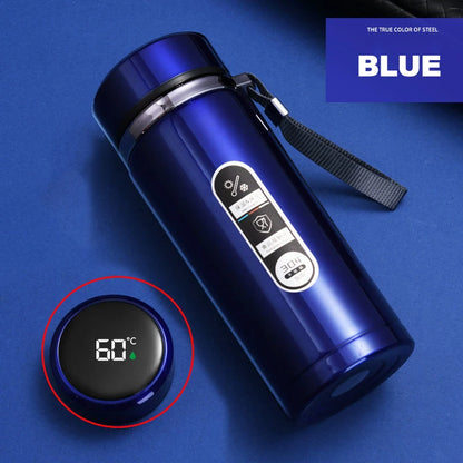 🌡️ Stainless Steel LED Temperature Thermos Bottle (500ML–1L) 💧✨
