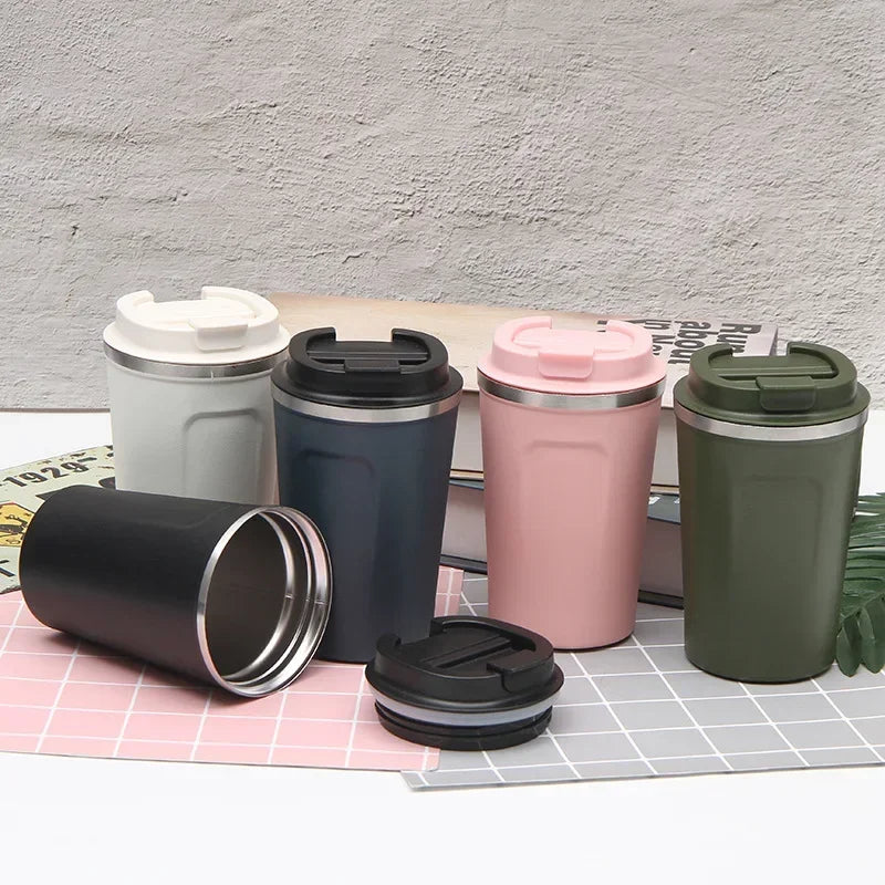 🌍 Glomexia Travel Thermal Mug – 380/510ML Stainless Steel Vacuum Cup ☕