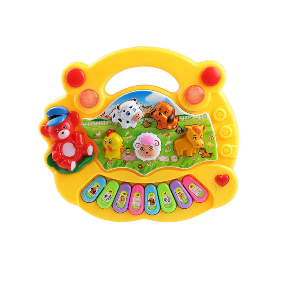 Baby Musical Animal Sound Piano – Flashing Learning Toy