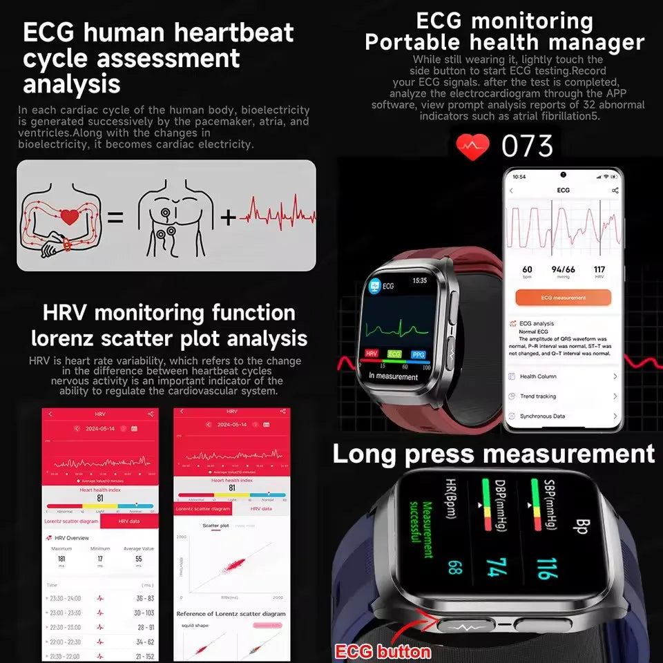 ⌚ Premium Health Smart Watch 2025 🩺