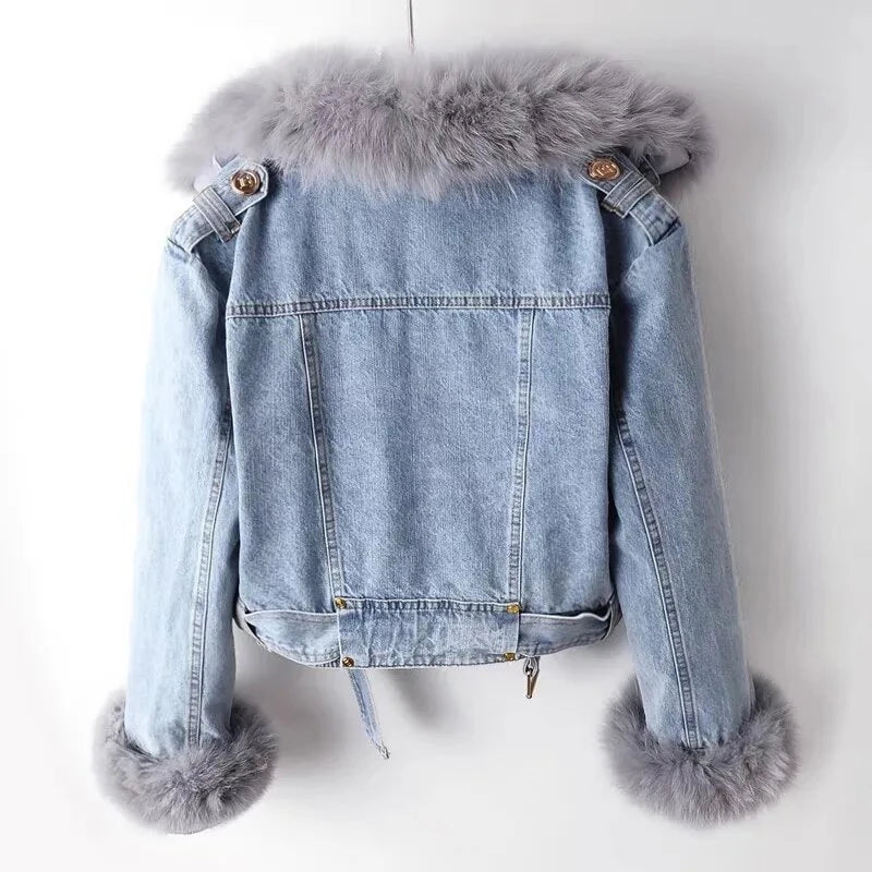 🧥 Women’s Thick Streetwear Jacket – Zip-Up Pocket Winter Coat
