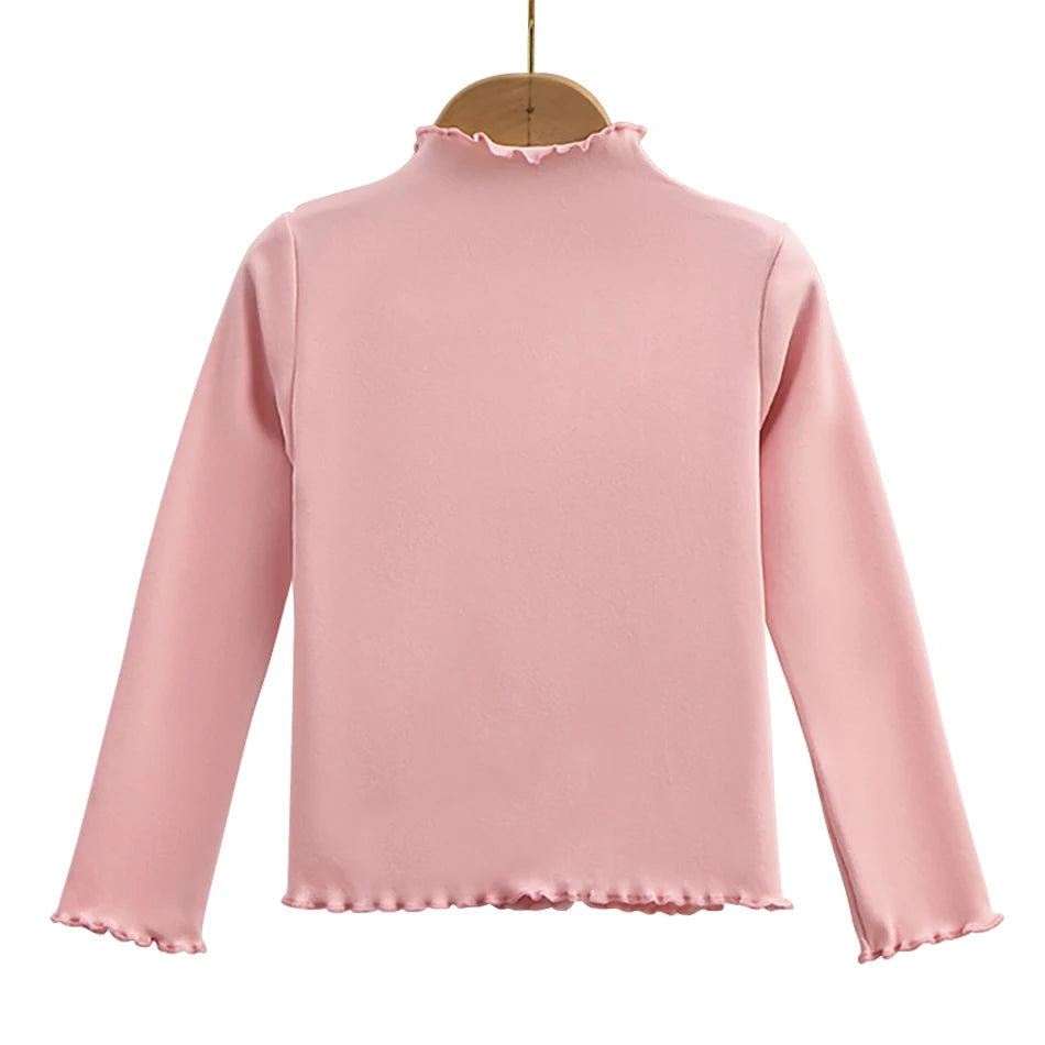 Premium Girls Black Fungus Edge Long Sleeve T-Shirt