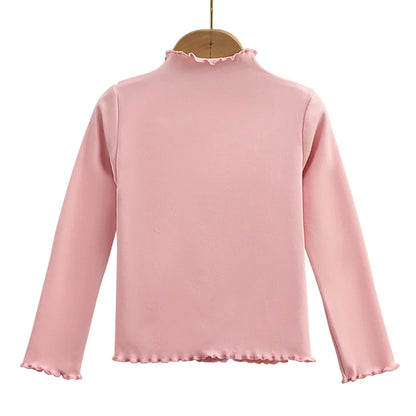 Premium Girls Black Fungus Edge Long Sleeve T-Shirt