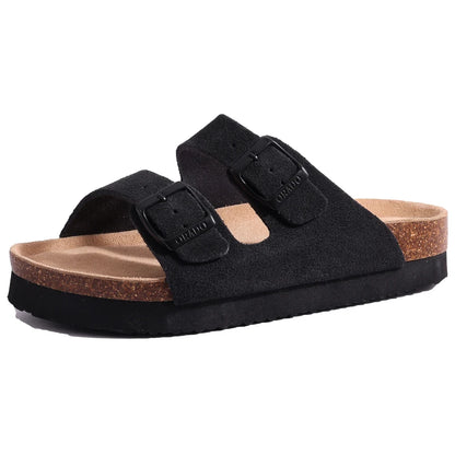 🥿 Suede Cork Clogs – Arch Support Comfort Mules (Unisex)