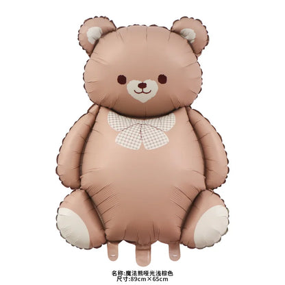 Premium Teddy Bear Birthday Balloon Decoration Set