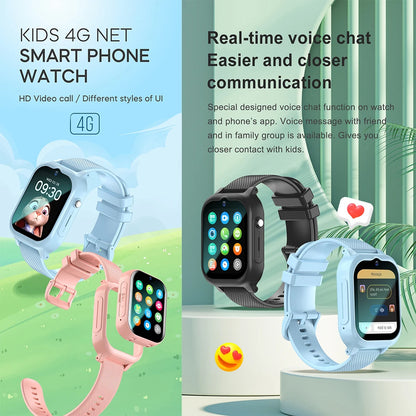 Kids 4G GPS Smartwatch – Video Call, SOS & Location Tracker