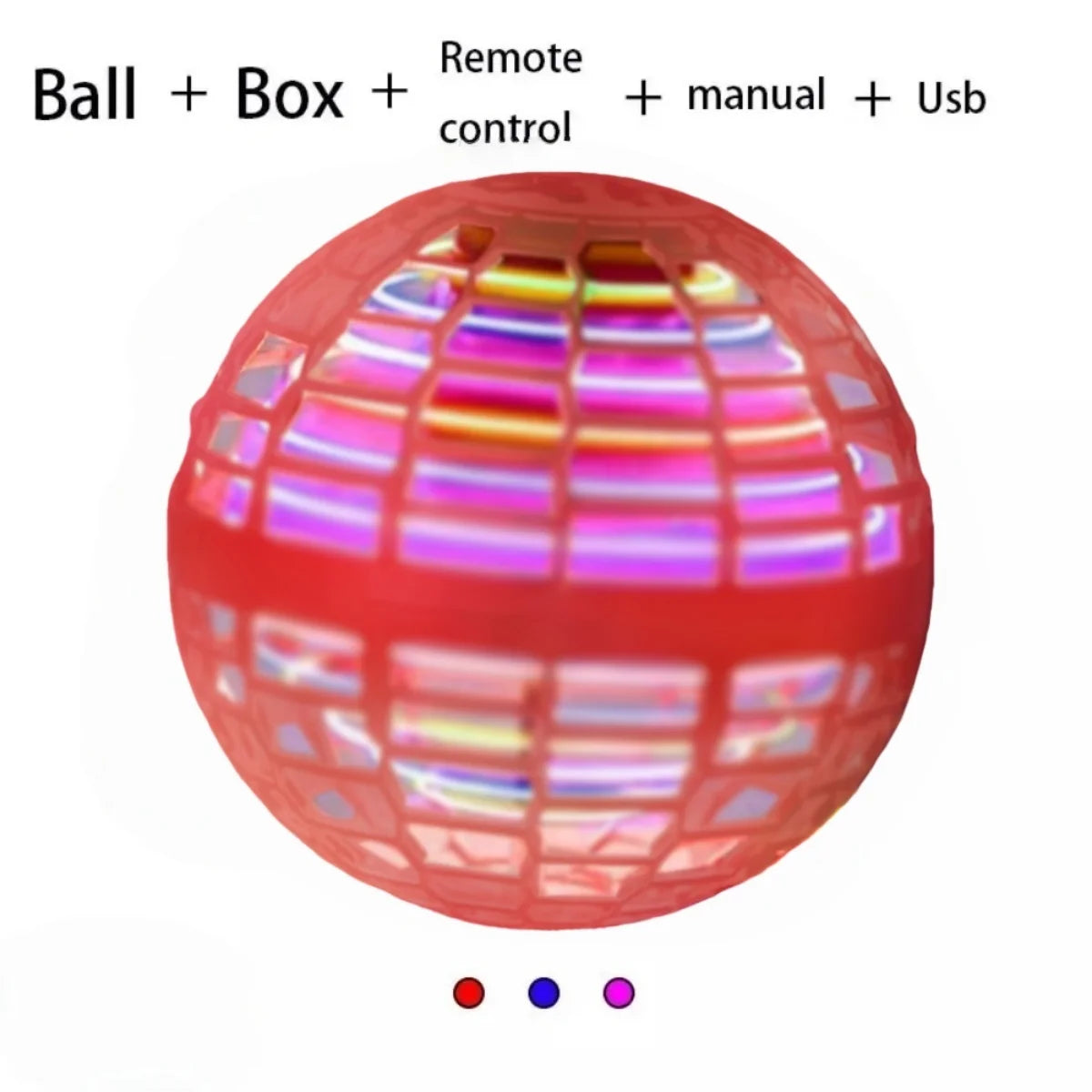🛸 ✨ Glomexia LED Flying Ball Toy