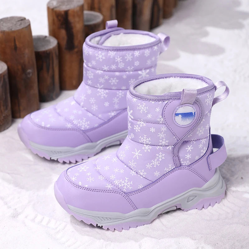 Kids Mid-Calf Winter Boots ❄️👢 | Plush Anti-Slip Platform