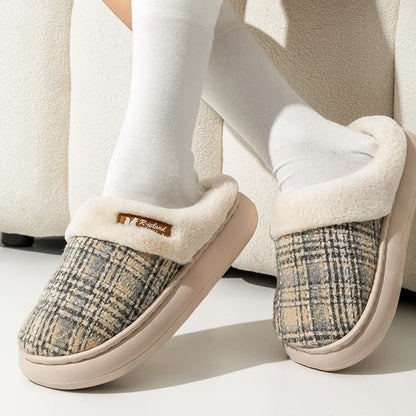 Women Fur Winter Slippers ❄️🥿 | Plush Warm EVA Sole