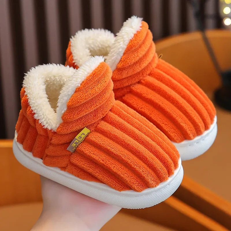 Kids Winter Plush Slippers ❄️🥿 | Anti-Slip Unisex Indoor