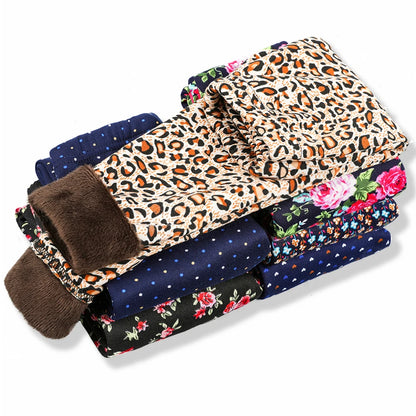 Premium Kids Winter Velvet Leggings – Thick Warm Cartoon Pants