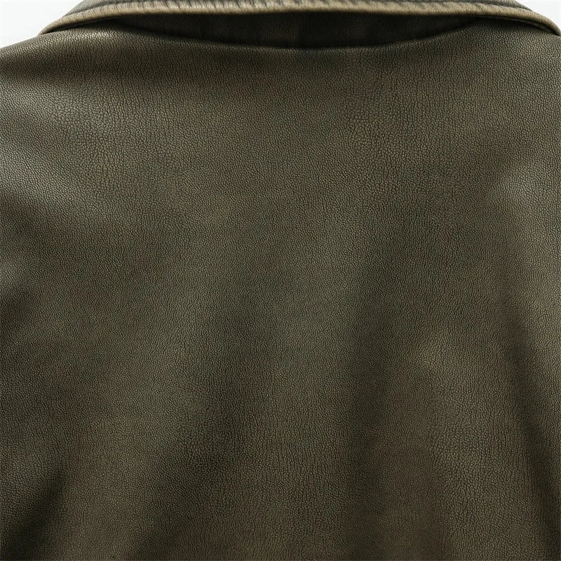 🧥 Women’s Zip-Up Streetwear Jacket – Casual Pocket Coat