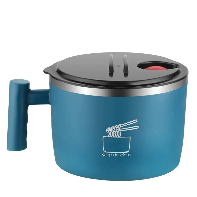 🍜 ✨ Glomexia Stainless Steel Noodle Bowl with Lid