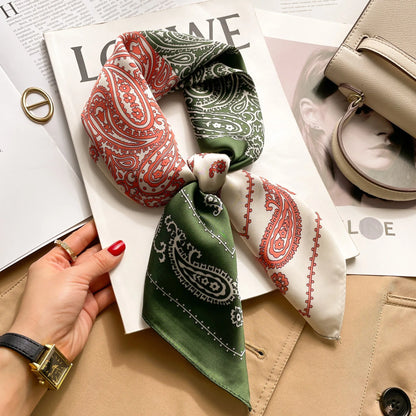 Women’s Luxury Silk Square Scarf Neckerchief