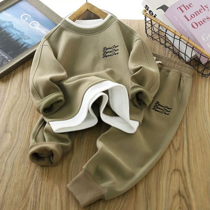 Premium Boys Cotton Sweatshirt & Pants Set