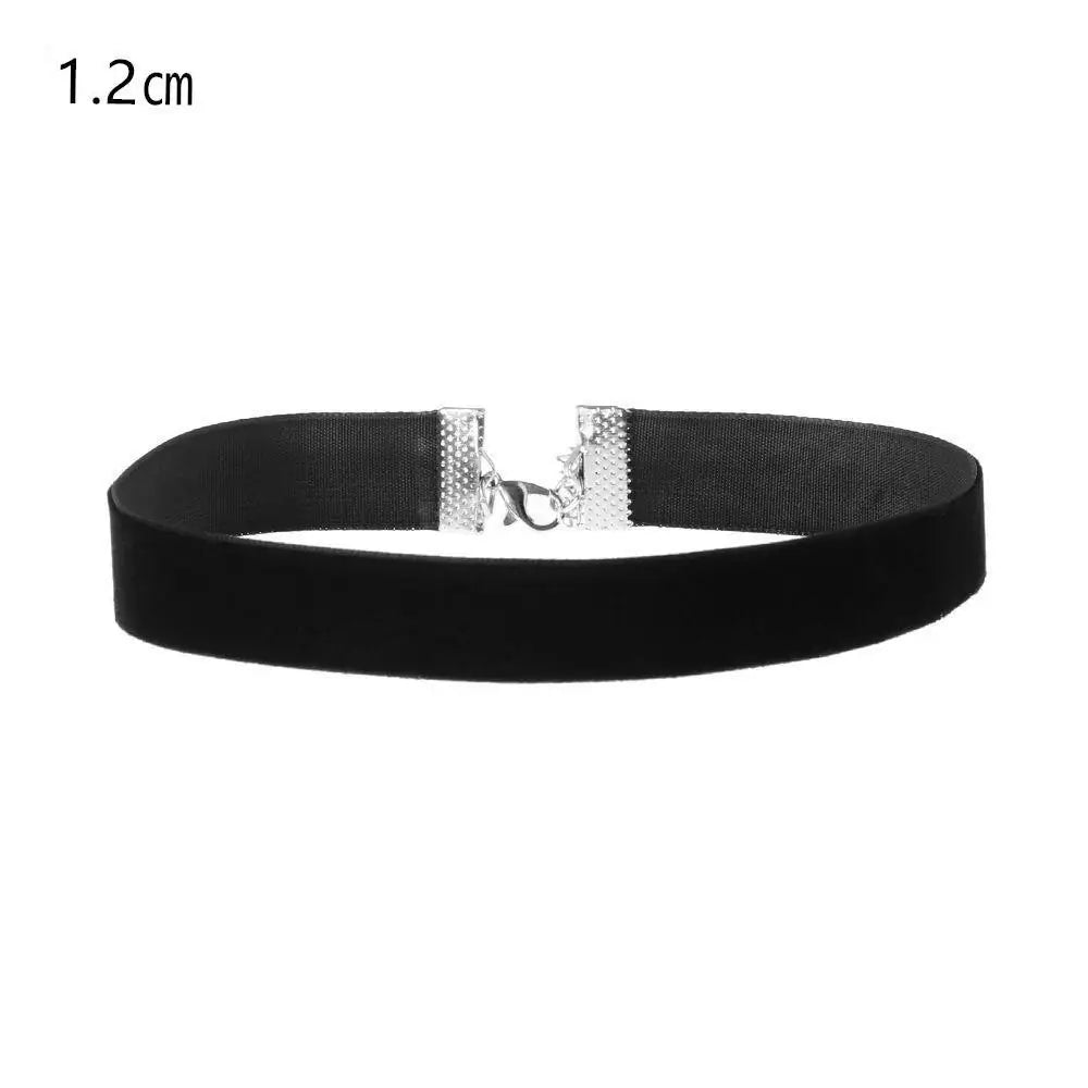 Black Velvet Gothic Choker Necklace