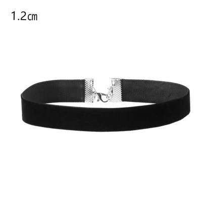 Black Velvet Gothic Choker Necklace