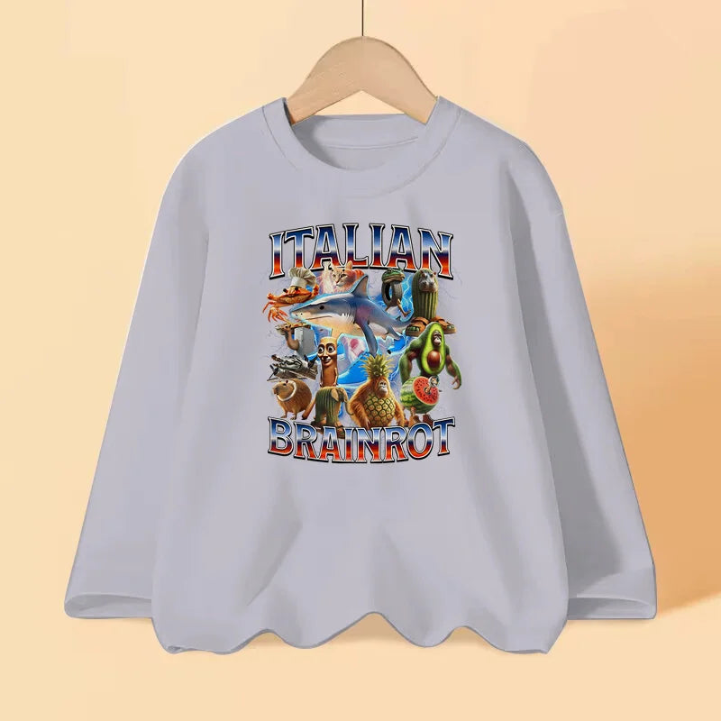 👕🎨 Kids Printed Full Sleeve Tee | Casual Comfort 😄
